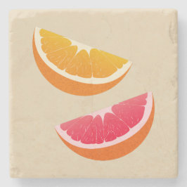Orange & Grapefruit Citrus Stone Coaster Steinuntersetzer