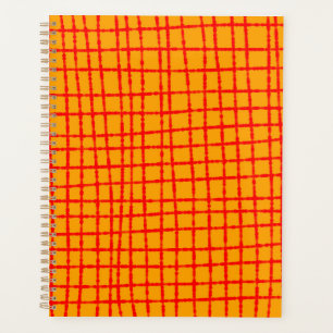 Orange gras et rouge Motif élégant