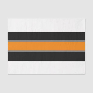 Orange/Grau/Weiße Streifen, 18 lb, Gewebepapier Seidenpapier