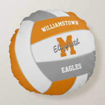 orange graue Volleyballfarben