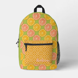 Orange Green Bedruckter Rucksack