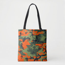 Orange, Green, Black Camouflage Camouflage Tasche