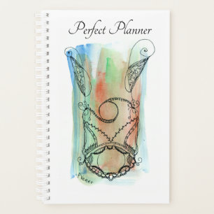 Orange Green Blue Fantasy Necklace Planer