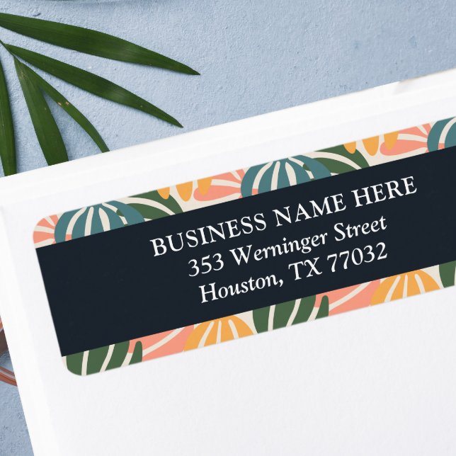 Orange Green Groovy Blätter Retro Botanical (Von Creator hochgeladen)