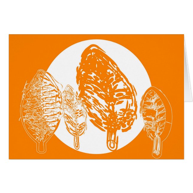 Orange Greeting Cards (Vorderseite (Horizontal))