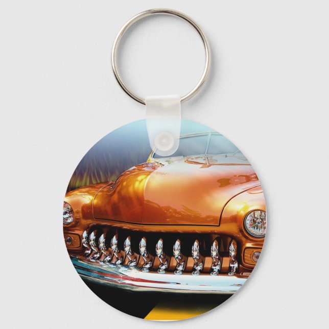 Orange Grille Schlüsselanhänger (Vorderseite)