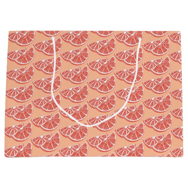 Orange Große Geschenktüte (Vorderseite)