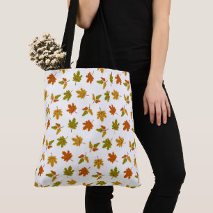 ORANGE GRÜN GOLD HERBSTBLÄTTER TASCHE