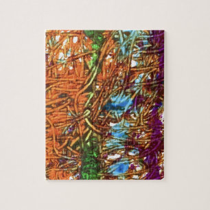 Orange, Grüne, Blaue, Lila Marmor-Kunstwerke