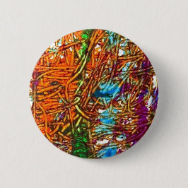 Orange, Grüne, Blaue, Lila Marmor-Kunstwerke Button