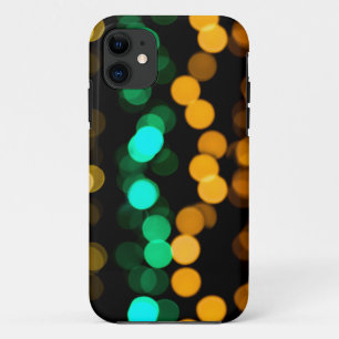 Orange Grüne und Gelbe Unschärfe Lichter iPhone 11 Hülle