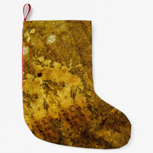 Orange Grunge-Texturabstract,alt,antiquarisch,Kuns Kleiner Weihnachtsstrumpf