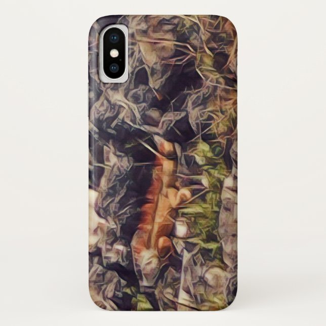 Orange Guana Art Case-Mate iPhone Hülle (Rückseite)