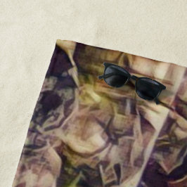 Orange Guana Art Strandtuch