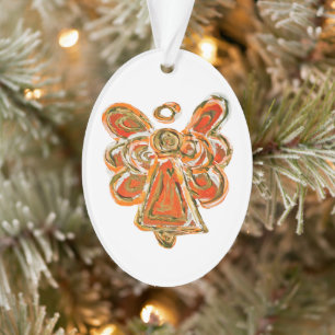 Orange Guardian Angel Hotel Colorado Ornament