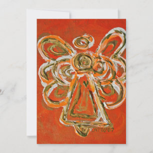Orange Guardian Engel Custom Einladung oder Einlad
