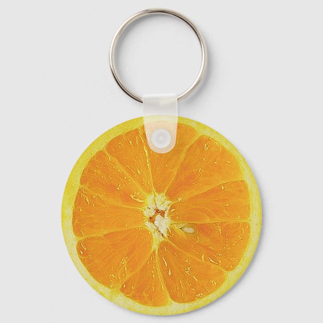 ORANGE-HALF-SCHLÜSSELANHÄNGER SCHLÜSSELANHÄNGER (Vorderseite)