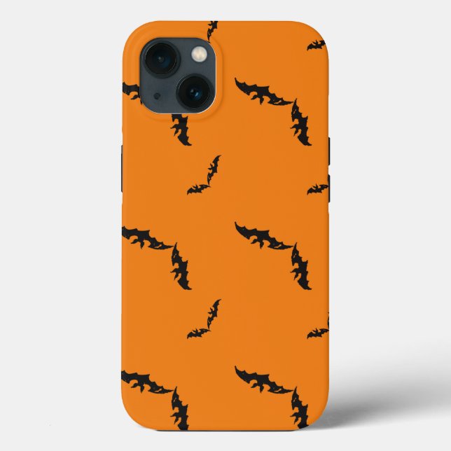 Orange Halloween/bat Case-Mate iPhone Case (Rückseite)