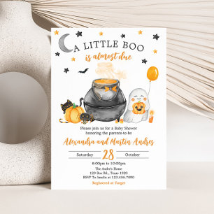 Orange Halloween eine kleine Boo Baby-Dusche Einladung