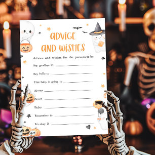 Orange Halloween Little Boo Advice and Wishings Ga