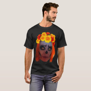 Orange Halloween Queen Self Portrait T-Shirt