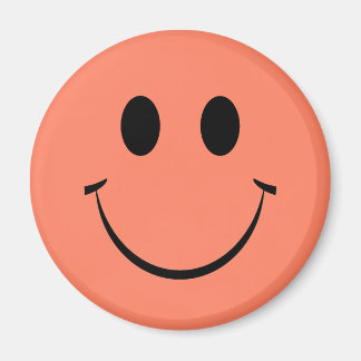 Orange Happy Face aimant