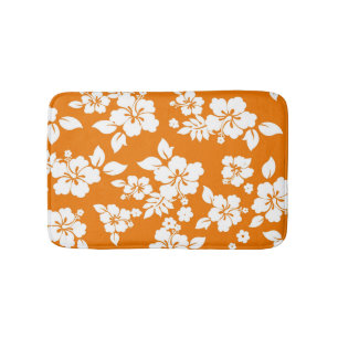 Orange Hawaiianer Badematte