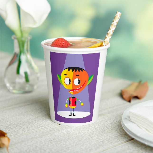Orange Head Character Pappbecher (Von Creator hochgeladen)