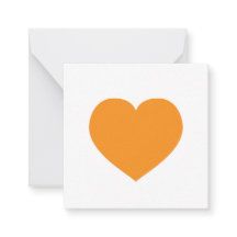 Orange Heart Moderne Liebe Note Summer Fall