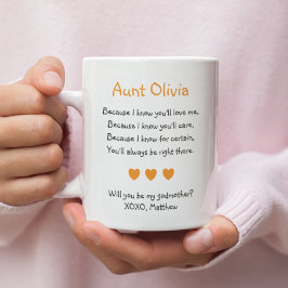 Orange Hearts wirst du mein Lieblingsgedicht Foto  Kaffeetasse