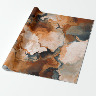 Orange Herbst Herbstfarbe Stein Geschenkpapier