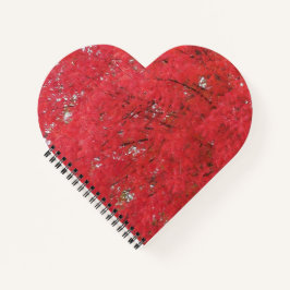 Orange-Herbstlaub-Notebook Notizbuch