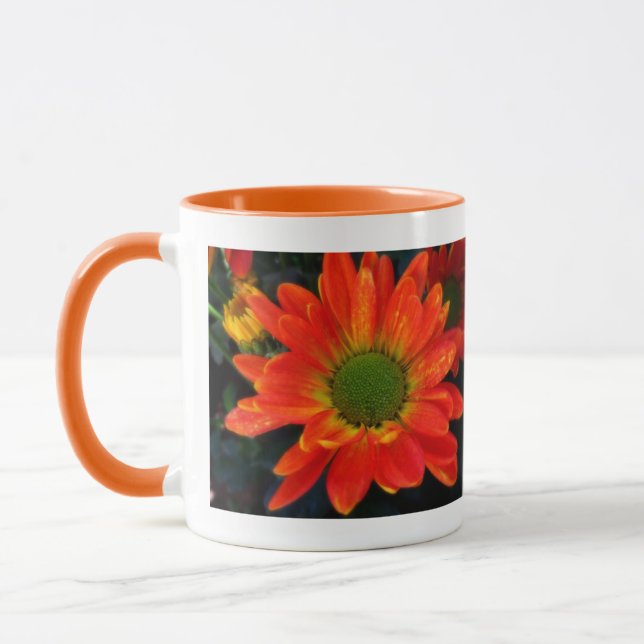 Orange Herbstliche Blume Tasse Getränke (Links)