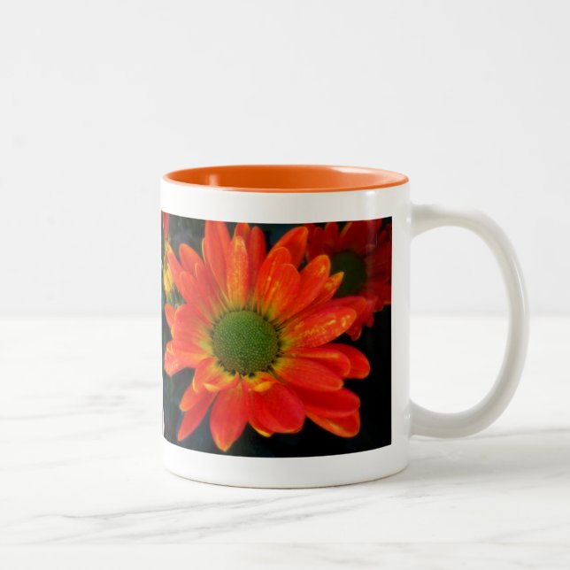 Orange Herbstliche Blume Tasse Getränke (Rechts)