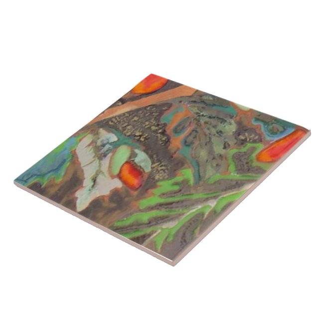 Orange Hibiskus Teil 10 von 12 Fliese (Seite)