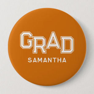 Orange High School Abschluss benutzerdefinierter N Button