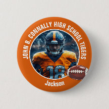 Orange High School Football Player Foto