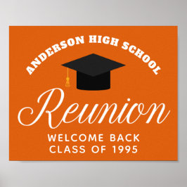 Orange High School Wiedersehen Custom Alumni Willk Poster