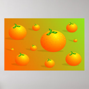 Orange Hintergrund Poster
