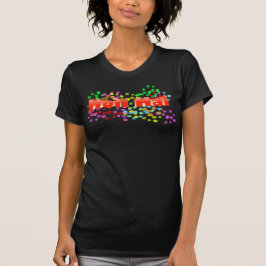 Orange Holi Hai mit farbenfrohen Punkten Tri-Blend Shirt