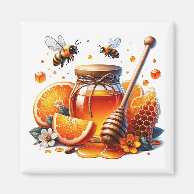 Orange Honey Magnet   (Vorne)