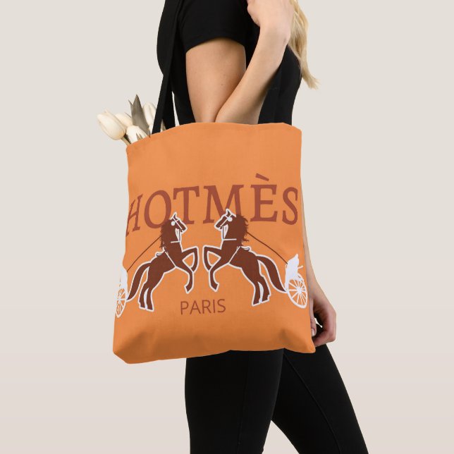 Orange Hot Mess Designer Totbeutel Tasche (Von Nahem)