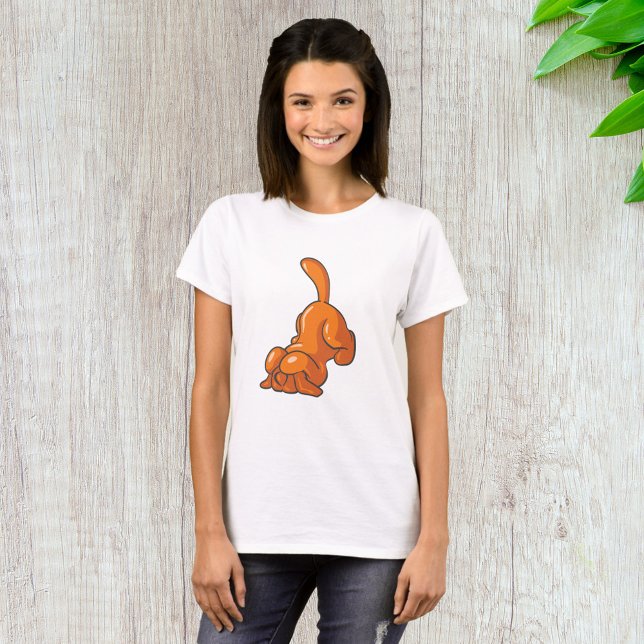 Orange Hound Dog T-Shirt (Von Creator hochgeladen)