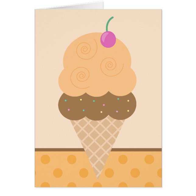 Orange Ice Creme Cone (Vorne)
