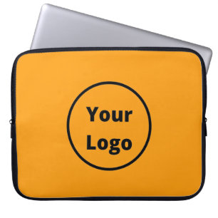 Orange Ihr Logo hinzufügen Laptopschutzhülle