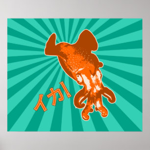 Orange Ika Poster