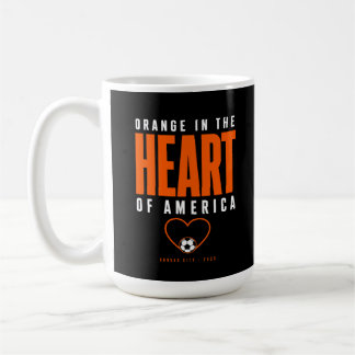 Orange im Herzen von Amerika Kansas City Kaffeetasse