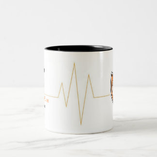 Orange Impuls-Tasse #7 Zweifarbige Tasse