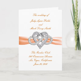 Orange Infinity Heart Program Card Programm