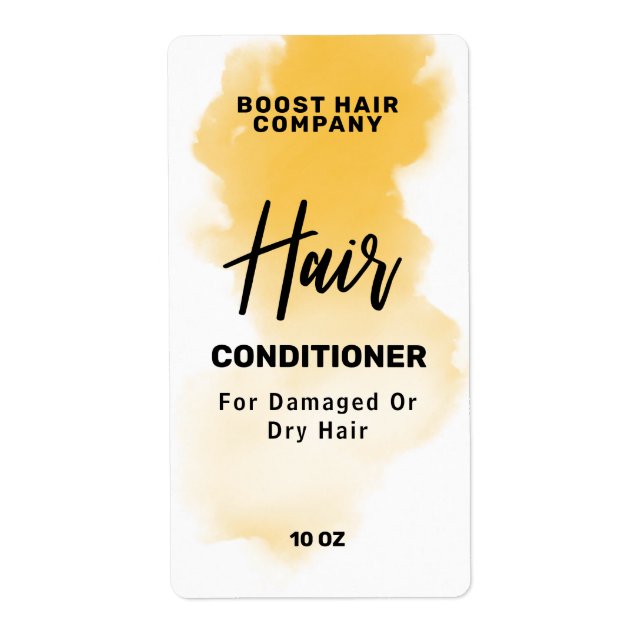 Orange Ink Shampoo Conditioner Labels (Vorne)